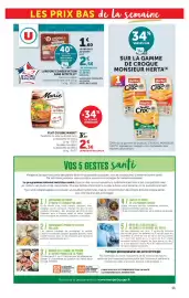 Catalogue U Express page 11: Marie Paupiette de Veau €2,36, U Lardons fumés €2,56