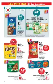 Catalogue U Express page 14: M&M'S CACAHUETE €10,90, Bonduelle Lentilles Facon Bolognaise €0,95