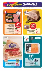 Catalogue U Express page 7: JAMBON DE BAYONNE IGP €2,39, Le Porc Français Jambon Cuit Supérieur avec Couenne €2,00