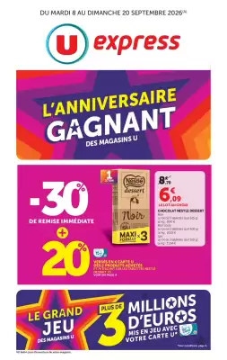 U Express (valable jusqu'au 20-09)