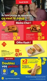 Catalogue Lidl | Du 10/09 au 16/09 Les promos de la semaine page 12: Croissant pur beurre €0,38, Suisse chocolat €0,39