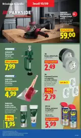 Catalogue Lidl | Du 10/09 au 16/09 Les promos de la semaine page 33: PARKSIDE Meuleuse d'angle sans fil €59,00