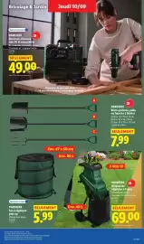 Catalogue Lidl | Du 10/09 au 16/09 Les promos de la semaine page 35: PARKSIDE Bêche pointue, pelle ou fourche à bécher €7,99