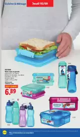 Catalogue Lidl | Du 10/09 au 16/09 Les promos de la semaine page 36: SISTEMA Boîte repas ou gourde €6,89