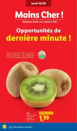 Catalogue Lidl | Du 10/09 au 16/09 Les promos de la semaine page 4: GREEN KIWIFRUIT Kiwi €1,99