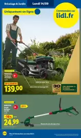 Catalogue Lidl | Du 10/09 au 16/09 Les promos de la semaine page 8: PARKSIDE Coupe-bordures sans fil €24,99