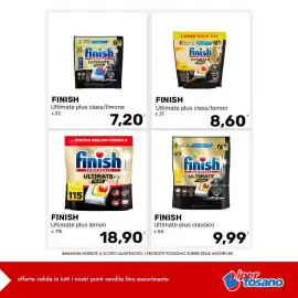 Volantino Iper Tosano settimana 36 Pagina 4: Finish Ultimate plus lemon €18,90, Finish Ultimate plus classico €9,99