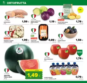 Volantino Tigre Pagina 4: Anguria Perla Nera €1,49, Carote bio Consilia €0,89