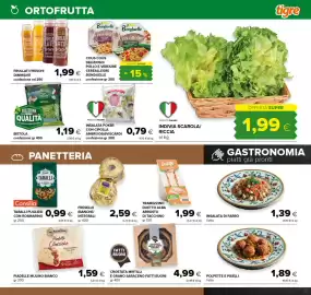 Volantino Tigre Pagina 5: Indivia scarola/riccia €1,99, Polpette e piselli €1,89