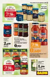 Folleto Gadis semana 36 Página 25: Cidacos pimientos asados €2,69, Ifa eliges champiñón entero €1,29