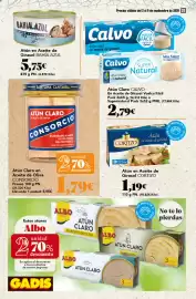 Folleto Gadis semana 36 Página 28: Consorcio atún claro en aceite de oliva €1,79, Bahía Azul atún en aceite de girasol €5,75