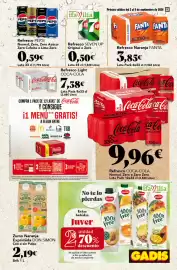 Folleto Gadis semana 36 Página 33: Fanta refresco naranja €3,85, Coca-Cola Refresco €9,96