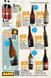 Folleto Gadis semana 36 Página 36: Valtea albariño €4,35, Villanueva vino blanco €4,19