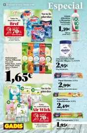 Folleto Gadis semana 36 Página 46: Volvone limpia alfombras y moquetas perfumado €1,59, Sidol algodón mágico aladdin €2,95