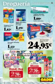 Folleto Gadis semana 36 Página 47: Ifa Sabe bayeta microfibra multiusos €1,29, Vileda turbo smart €24,95