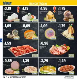 Volantino Hurrà Pagina 10: Parmigiano Reggiano DOP €1,98, Formaggio Maasdam €0,69