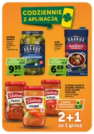 Groszek gazetka | Supermarket Strona 15: Ogórki Krakus €9,95, Pudliszki Gołąbki €0,01