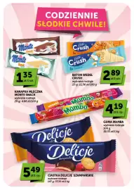 Groszek gazetka | Supermarket Strona 32: Baton Wedel Crush €2,89, Ciastka Delicje Szampańskie €5,49