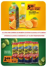 ABC gazetka | Minimarket Strona 2: Piwo Tatra €2,89, Sok Tymbark pomarańcza 100% €5,99