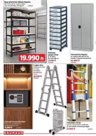 Bauhaus akciós újság Oldal 10: Regalux állópolc €19.990,00, Teleszkópos létrák €47.990,00