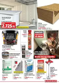 Bauhaus akciós újság Oldal 11: Normál gipszkarton €2.725,00, Mapei keraflex extra s1 zero €8.990,00