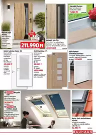 Bauhaus akciós újság Oldal 13: Asteria bejárati ajtó €211.990,00, Velux fényzáró roló €36.990,00