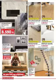 Bauhaus akciós újság Oldal 22: Krono original laminált padló €3.990,00, Pvc-falburkoló panel €8.590,00
