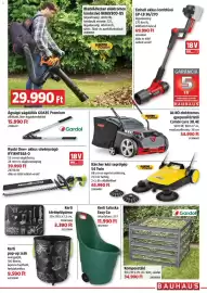 Bauhaus akciós újság Oldal 5: Einhell akkus lombfúvó GP-LB 36/270 €69.990,00, Kerti talicska Easy Go €11.990,00
