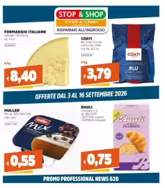 Volantino Stop&Shop Pagina 1: Muller Mix €0,55, Bauli croissant classico €0,75