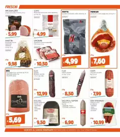 Volantino Stop&Shop Pagina 2: Scudiero prosciutto cotto scelto €4,99, Collell salame Spagnolo €9,50