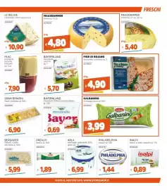Volantino Stop&Shop Pagina 5: Mozzarella Valfiorita senza lattosio Bayer €0,69, Philadelphia formaggio fresco €1,44