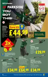 Lidl leaflet week 37 Page 20: Parkside 20v Cordless Hedge Trimmer - Bare Unit €29,99