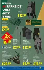 Lidl leaflet week 37 Page 22: Parkside electric leaf blower & vacuum €29,99, Parkside men's work gilet €12,99