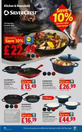 Lidl leaflet week 37 Page 24: Silvercrest Cast Iron Pan or Griddle Pan €13,49, Silvercrest cast iron casserole dish €26,99