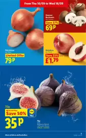 Lidl leaflet week 37 Page 3: Nectarines €1,79, Pink Onions €0,79