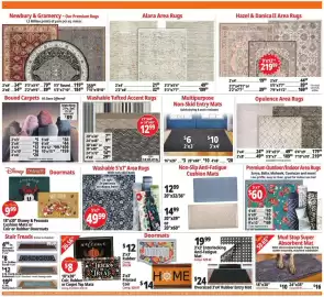 Ocean State Job Lot flyer week 36 Page 8: Multipurpose Non-Skid Entry Mats €6,00, Opulence Area Rugs €24,99