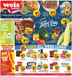 Weis Markets weekly ad week 36 Page 1