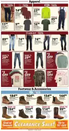 Rural King weekly ad Page 7: Women's Lincoln Outfitters Long Sleeve Logo T-Shirts €7,99, John Deere Kids Apparel
