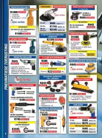 Adendorff Machinery Mart catalogue Page 10: DRUKLUGBORE MAC AFRIC €495,00, Druklugslypers MAC AFRIC €995,00