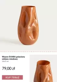 Homla gazetka tydzień 36 Strona 11: Wazon Evara gnieciony szklany miodowy 16x27 cm €79,00