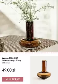 Homla gazetka tydzień 36 Strona 7: Wazon Monera bursztynowy szklany 13,5x18 cm €49,00