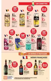 Catalogue U Express page 5: CH'TI BIÈRE €1,90, Leffe Bière blonde €2,40