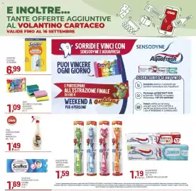 Volantino Crai Pagina 17: Arix splendelli spugne abrasive colorate €1,09, Swiffer duster 9 piumini €6,99