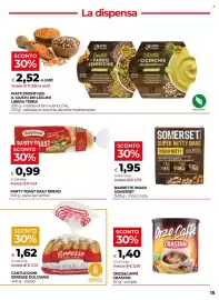 Volantino Unicoop Pagina 15: CANTUCCIONI ERRESSE DOLCIARIA €1,62, Party Toast Daily Bread €0,99