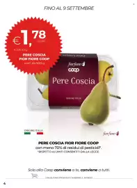 Volantino Unicoop Pagina 4: PERE COSCIA FIOR FIORE COOP €1,78