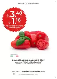 Volantino Unicoop Pagina 5: POMODORO OBLUNGO ORIGINE COOP €3,48