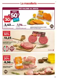 Volantino Unicoop Pagina 7: HAMBURGER DI SCOTTONA FIOR FIORE COOP €13,23