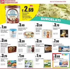 Volantino Sì con te Pagina 11: Pizza re pomodoro €3,79, Gran Stecco Valsoia €3,39