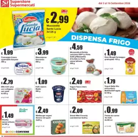Volantino Sì con te Pagina 12: Yogurt Bella Vita immunitario €1,79, Yogurt Yomo intero €2,49