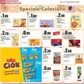 Volantino Sì con te Pagina 14: Croissant Tre Marie €2,89, Cialde Lavazza Crema e Gusto espresso €8,90